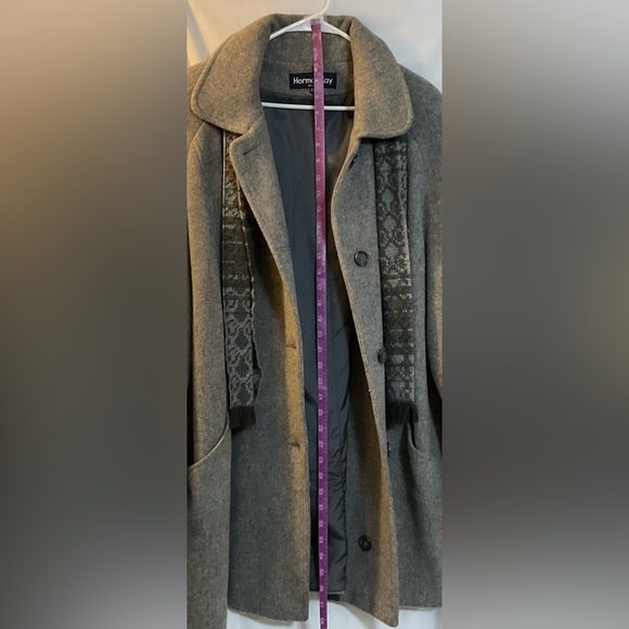 Herman Kay:Vintage woman’s size 20w wool lined button up/down peacoat with scarf - Picture 6 of 6
